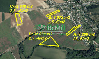Orná pôda v k.ú.Malý Báb 102 619 m2 ID 530-14-MIG
