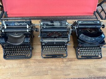 Starožitné psací stroje Continental a Olympia