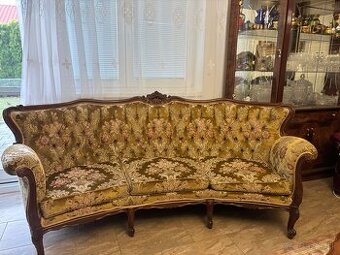 Starožitna sedačka a kreslo , Perzský koberec