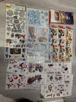 Nálepky vianočné na okno +betlehem