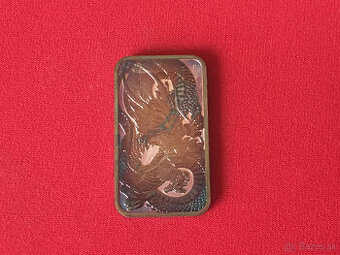 1 oz investicne striebro - Rectangle Dragon