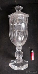 vaza kristal 1.cena z roku 1950 plachtarstvo - 1