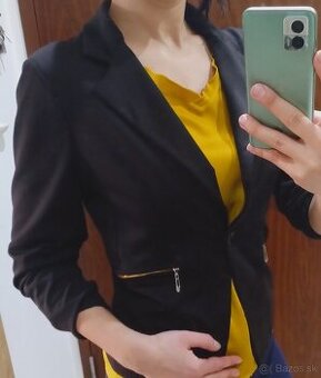 Cierne elegantné business sako, velkost S - 36