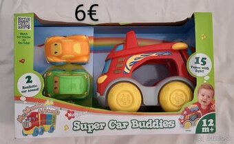 Hrajúce nákladné auto s dvoma malými autíčkami