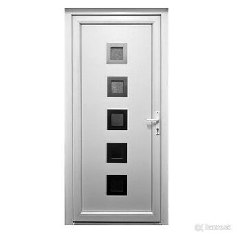Biele PVC vchodové dvere + dovoz
