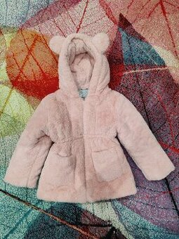 Kabátik plyšový veľkosť 120