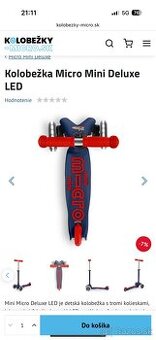kolobezka Micro mini deluxe led