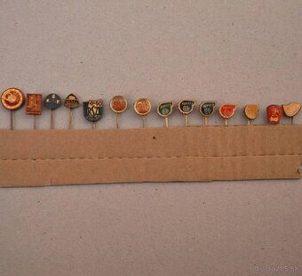 Retro mosdzné odznačiky 14ks (ČSSR)