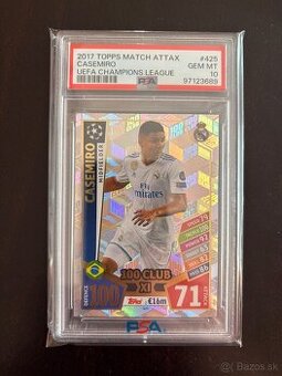 Futbalová karta-Casemiro PSA10