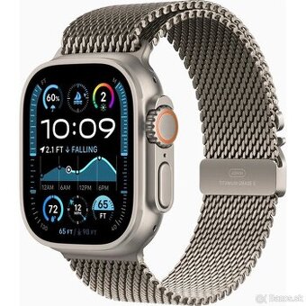 Apple Watch Ultra 2 49 mm prírodný titán s prírodným titánov