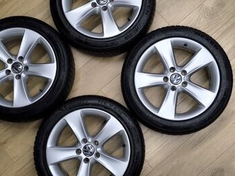 Originál VW alu disky 5x112 R17 so zimnými NEXEN pneu