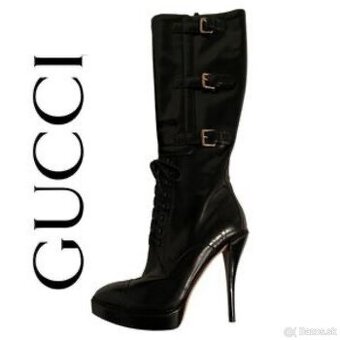 Gucci - luxusné kožené čižmy