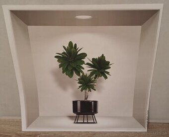 3D samolepka na stenu rastlina kvet Bonami