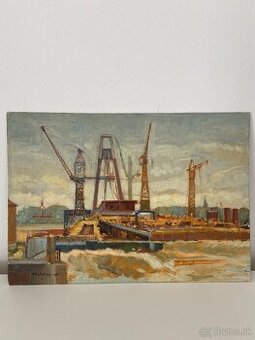 Obrazy-Stavba mosta SNP-1,2,3