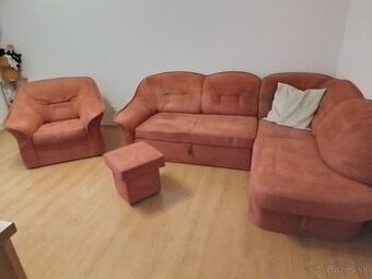 Predám zachovalu sedačku súpravu malo používanu L