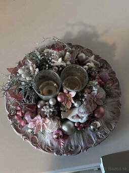 Okrúhli svietnik vianočný