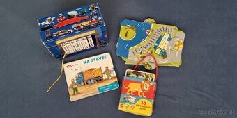 Knižka, knižnica, koberček, obkresľovacie kartičky