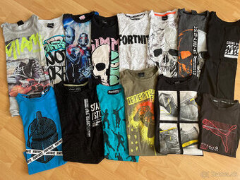 Chlapčenské tričká 14ks-134/140