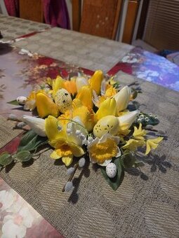 🌷 Ručne vyrábaná jarná dekorácia / aranžmán 🐣