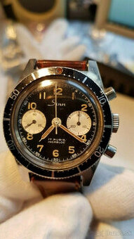 Sinn Chronograph Bi Compax Model 101 A Ručne naťahované 38 m