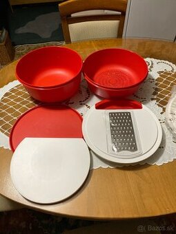 Struhak Tupperware s miskou, vrchnakom a prislusenstvom