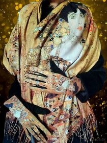 Kašmírový šál Gustav Klimt - Adele - 1