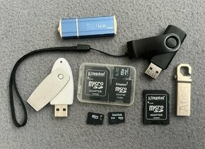 USB kľúče + MicroSD karty