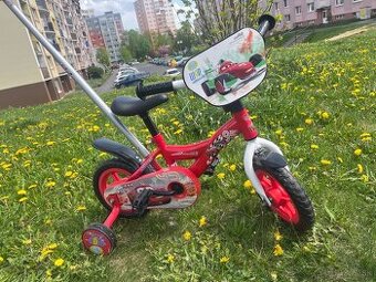Predám detský bicykel McQueen – červený (ako nový)