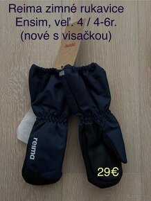 Rukavice zimné Reima Ensim veľ. 4 (4-6 r.)