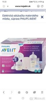 Philips avent elektrická odsávačka