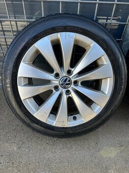 Predám alu disky BORBET VW Passat Highline 5x112 R17