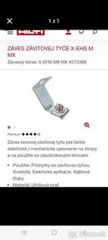 záves zavitovej tyče hilti