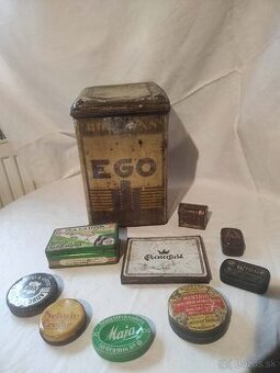 zbierka historickych reklamnych plechovic