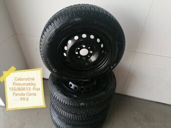 Celoročné Pneumatiky 155/80R13 Fiat Panda..
