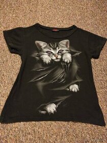 Tričko s motívom mačky