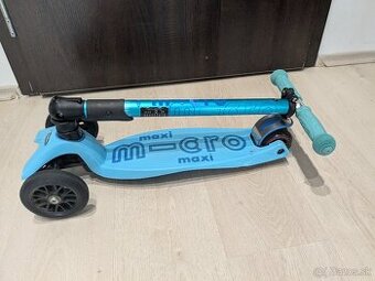 Detská skladacia kolobežka Micro Maxi Deluxe Bright Blue