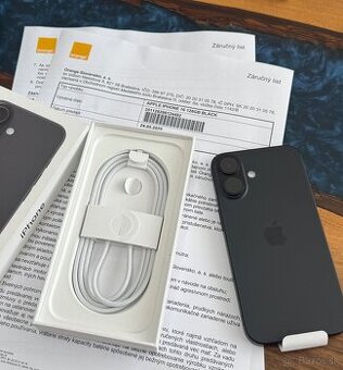 iPhone 16 128gb 2r záruka 100% batéria