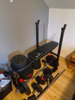 Benchpress lavička s váhami