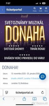 DONAHA   14.11.25  vypredany muzikal