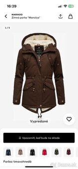 Zimná bunda/kabát parka M