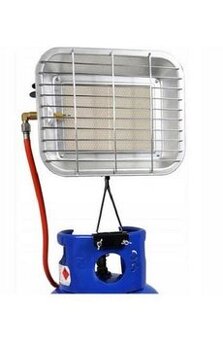 Plynový ohrievač na PB bombu 4,6kW hadica regulátor držiak