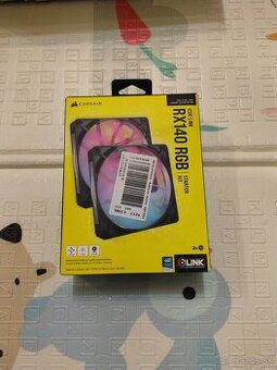 CORSAIR iCUE LINK RX140 RGB Starter Kit - Black Dual Pack