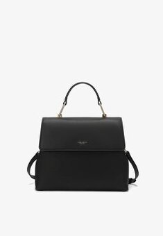 čierna kožená kabelka carlheim - nová