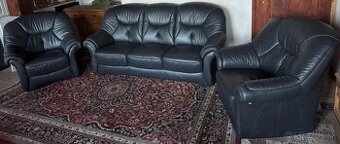 Luxusní kožená sedací souprava 3+1+1,5985