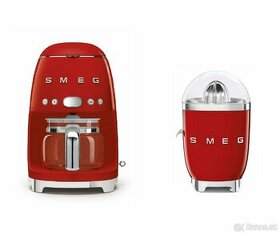 Originálny SMEG odšťavovač + kávovar (červený)