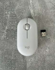 Logitech Pebble M350 Wireless Mouse, biela