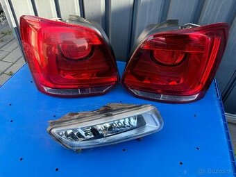Vw polo 6r zadne svetla hmlovka spetne zrkadla