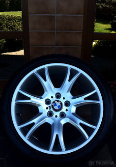 alu R19 5x120, letné pneu 235/50, orig. BMW X3, ako NOVÉ