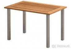 Záhradný stôl teak/alu JUPITER stôl 90x90 cm