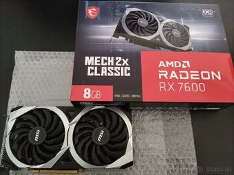 MSI Radeon RX 7600 MECH 2X CLASSIC 8G OC